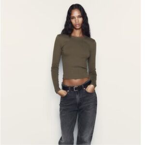 Zara backless long sleeve